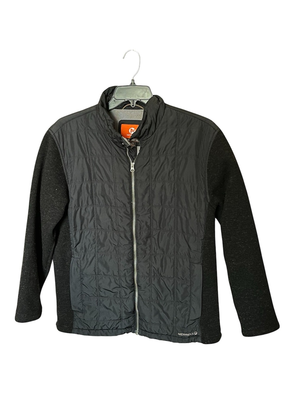 Merrell Wool-Blend Black & Charcoal Big Sky Hybrid Jacket Size Large JMF21478
